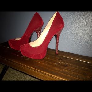 Red Studded Heels