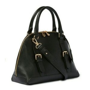 Ora Delphine Black leather Arden satchel