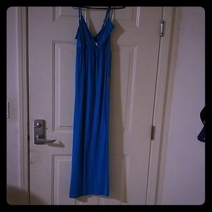 A long butterfly dress