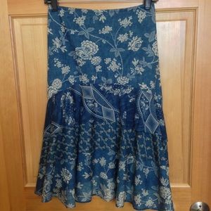 Ralph Lauren Cotton Print Skirt