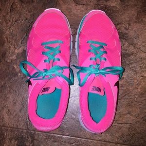 Pink and Turquoise Nike's