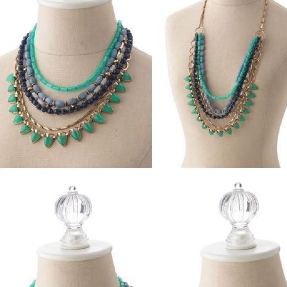 Stella & Dot Jewelry - Stella & Dot Green Stone Sutton Necklace
