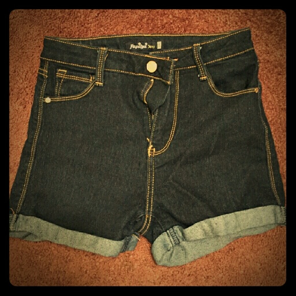 Papaya High Waist Shorts