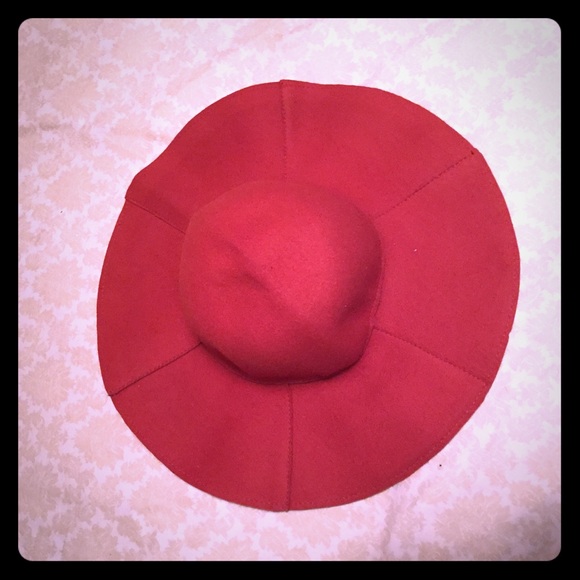 Gap orange/rust winter felt sun hat M/L