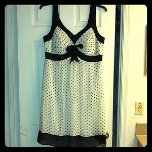 Silk Polka Dot Dress