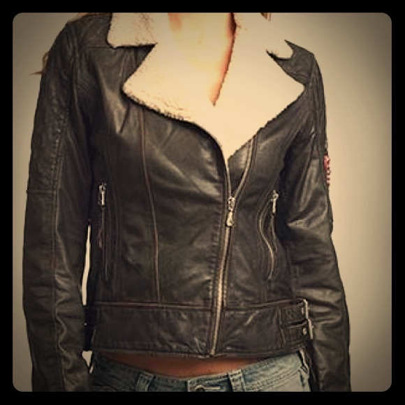 Affliction Black Premium Ltd EditionLeather Jacket