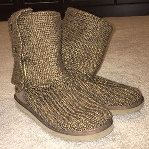 UGG Australia brown knit boots
