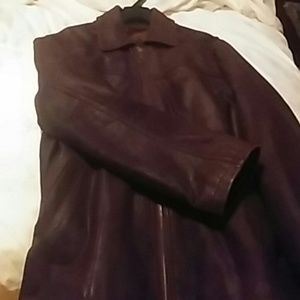 Super nice Men's leather Brown jacket