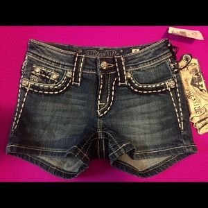 Brand New MISS ME Size 8 Girl's Jeans Shorts