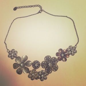 Clair's multi colored metal necklace