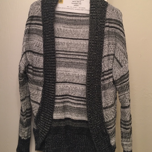 Beautiful black and white cardigan