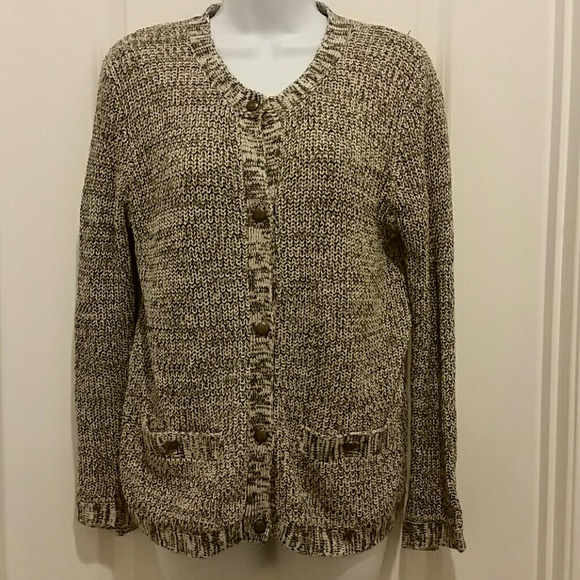 Black and cream cardigan