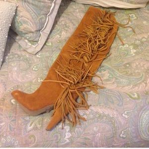 Plomo suede tall boot