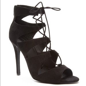 F21 - Cur-Out Lace Up Pumps