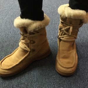 Fuzzy Boots from Banana Republic