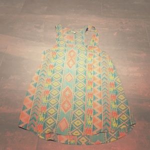 Tribal pastel patterned tank
