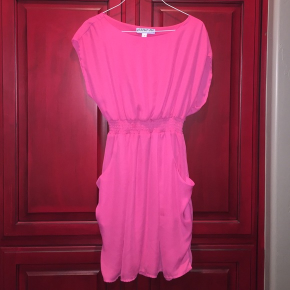 Pink dress with pockets