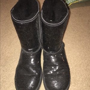 Black Sparkly Uggs