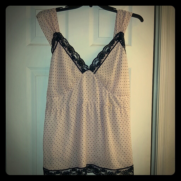 Super Cute Torrid Polka Dot Baby Doll Blouse