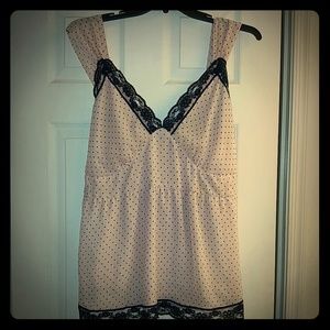 Super Cute Torrid Polka Dot Baby Doll Blouse