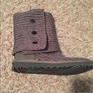 Grey knit UGGS