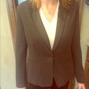 Charcoal jersey blazer