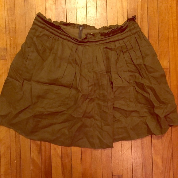 Jcrew green skirt