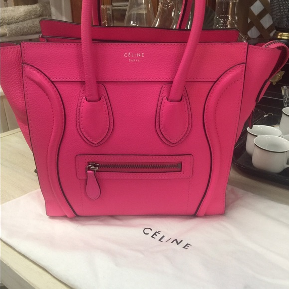 Celine Handbags - Sold on EBay Celine hot pink micro