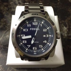 Fossil mens stainless steel watch.. FIXED PRICE!!
