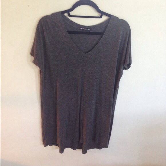 Brandy Melville Dark Gray Sheron Top