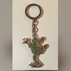 Green Crystal Lizard Keychain