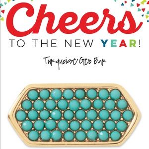 NWB turquoise geo bar KEEP COLLECITVE