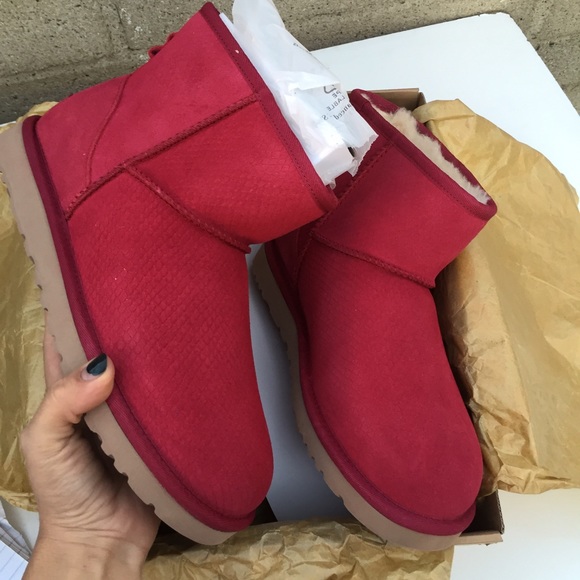 UGG Shoes - UGG authentic mini exotic scales boots Sz 9 new