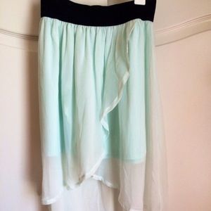 SALE Charlotte Russe High Low Sheer Skirt