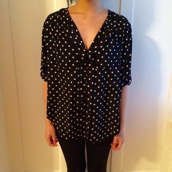 Polka dot blouse