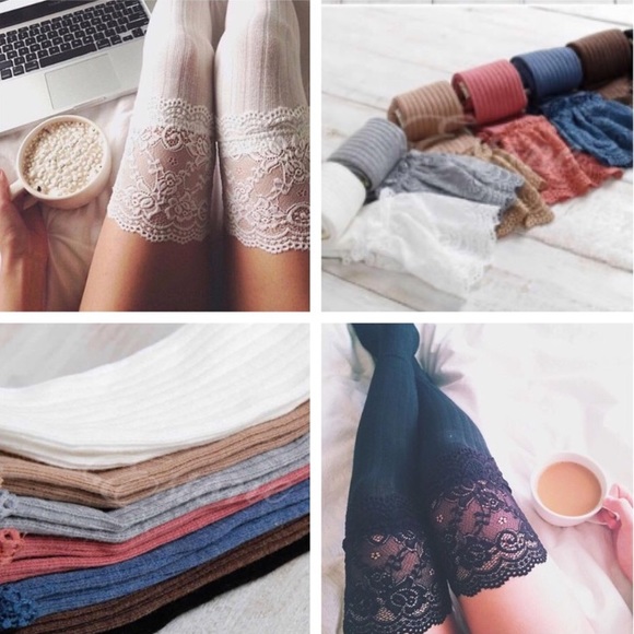 Beautiful pair of thigh high socks - Picture 2 of 4