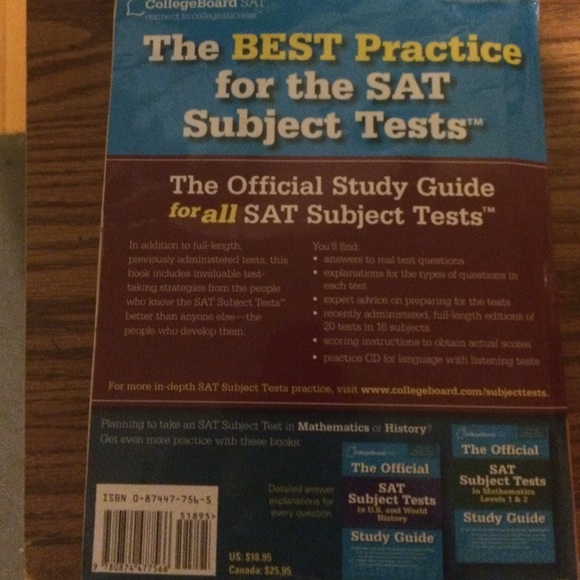 SAT Subject Test - Picture 2 of 2