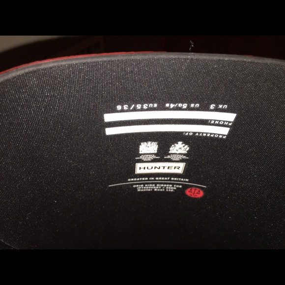 New with Box Hunter Boots - Red and Black - Picture 3 of 3