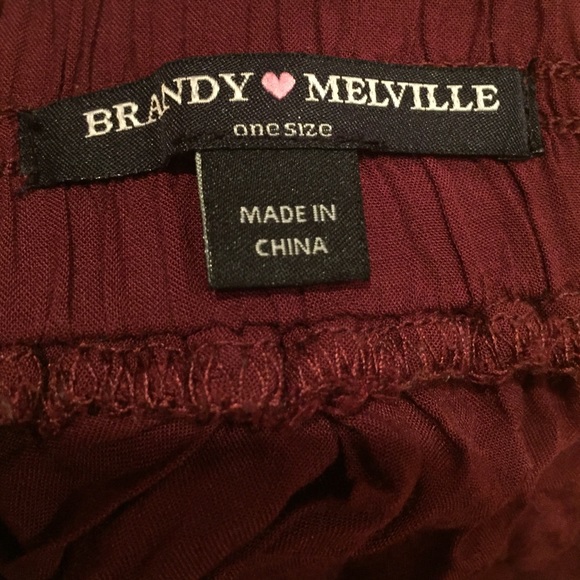 Brandy Melville Maroon Skirt - Picture 2 of 2