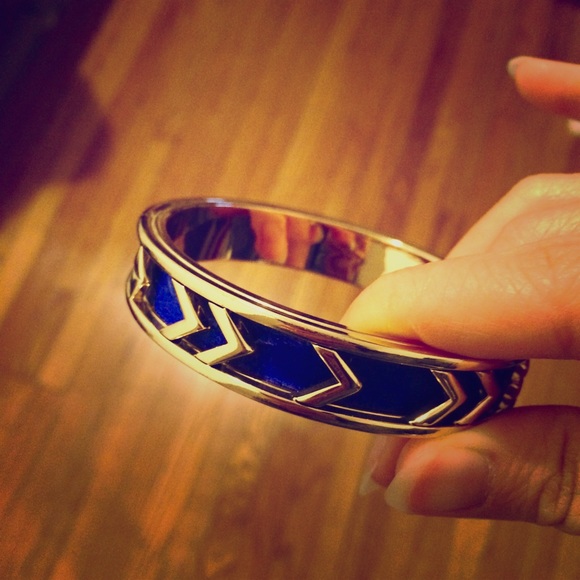 House of Harlow Blue Aztec Bangle
