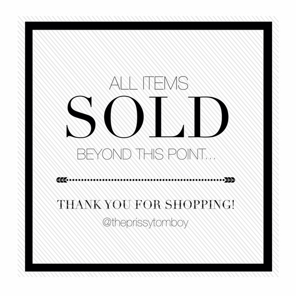 Thank you for shopping my closet!