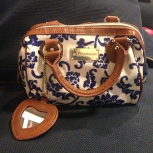 Steve Madden blue&white mini purse
