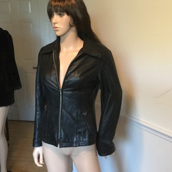 Black leather Jacket