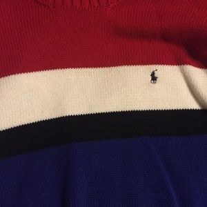 Men's Medium Vintage Polo By Ralph Lauren Sweater.