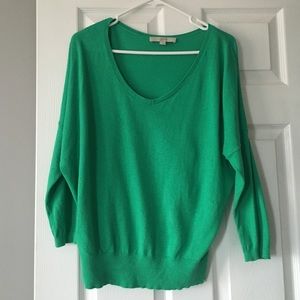 Ann Taylor Loft Dolman Sleeve V-Neck Sweater