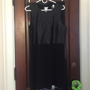 H&M faux leather dress