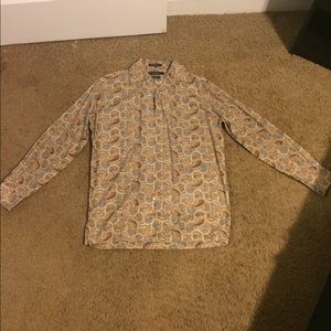 MEN'S DANIEL CREMIEUX PAISLEY SHIRT SZ SMALL