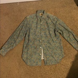 MEN'S PUSSER'S WEST INDIES PAISLEY SHIRT SZ SMALL