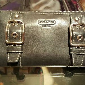 Authentic Coach black leather wallet
