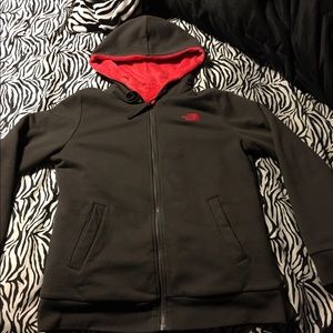 North face reversible hoodie
